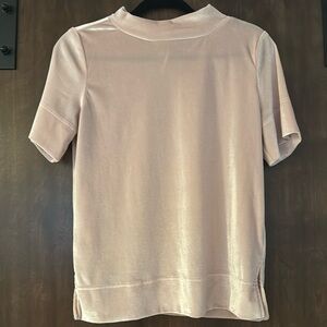 Anthropologie velvet high neck top size small